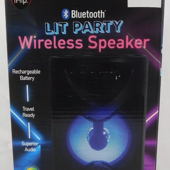ihip Portable Audio & Video Lit Bluetooth Wireless Speaker By Ihip